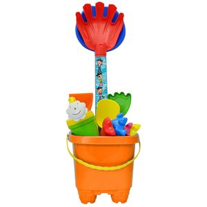 Emmersetje - zandkasteel - 11-delig - oranje - Strand/zandbak speelgoed   -