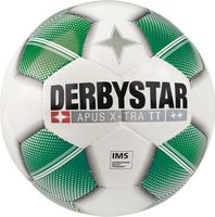Derbystar Voetbal Apus X-Tra TT Wit/Groen - thumbnail
