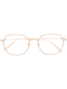 Gucci Eyewear lunettes de vue carrées à logo G - Or