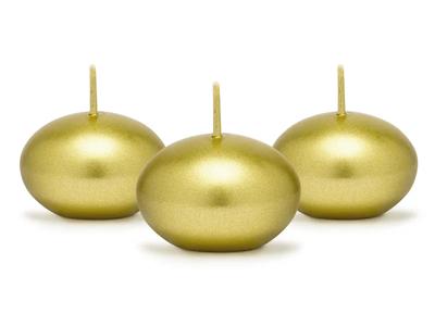 Drijvende Kaars Metallic Goud (50st)
