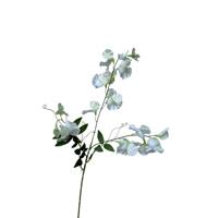 Kunstbloem sweet pea spray 76cm wit