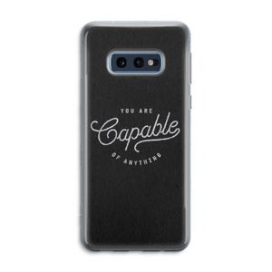 Capable: Samsung Galaxy S10e Transparant Hoesje