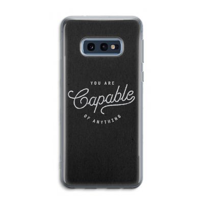 Capable: Samsung Galaxy S10e Transparant Hoesje