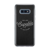 Capable: Samsung Galaxy S10e Transparant Hoesje