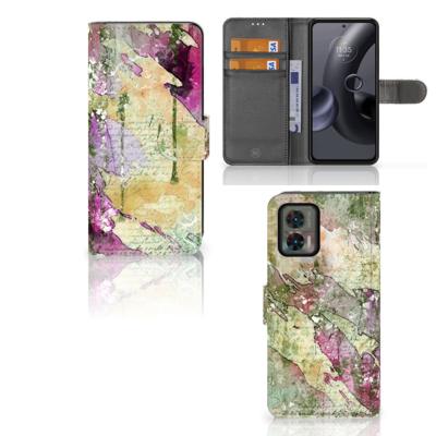 Hoesje Motorola Edge 30 Neo Letter Painting Hoesje Motorola Edge 30 Neo Letter Painting