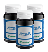 Bonusan Vitamine D3 75mcg 3000IE Capsules Multiverpakking