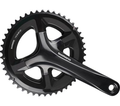 Shimano crankstel 2 x 11 speed road fc-rs510 175/50-34t met holle as zwart