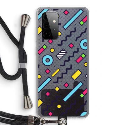 8-bit N°8: Samsung Galaxy A72 5G Transparant Hoesje met koord