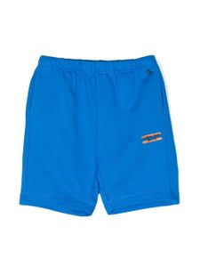 Calvin Klein Kids short de sport en coton à logo imprimé - Bleu