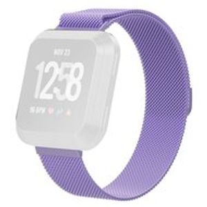 Fitbit Versa 1 / 2 & Lite milanese bandje - Maat: Small - Lila