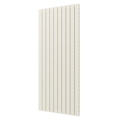 Plieger Designradiator Cavallino Retto Dubbel 1936 Watt Middenaansluiting 180x75,4 cm Wit Structuur