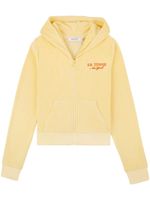 Sporty & Rich hoodie Tennis en tissu éponge - Jaune