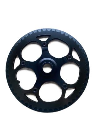 Eovolt crankstel plaat 52t 16/20 inch zwart