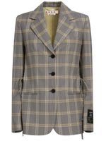 Marni blazer à carreaux - Gris