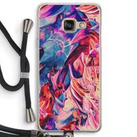 Pink Orchard: Samsung Galaxy A3 (2016) Transparant Hoesje met koord