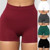 Dames Sportbroek Yogashorts Biker korte broek Buikcontrole Billenlift Hoge taille Yoga Fitness Sportschooltraining Kleding Onderlichaam Zwart Wit Leger Groen Spandex Sport Sportkleding Hoge Lightinthebox