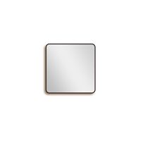 Saniclass Retro Line 2.0 Square Spiegel - 80x80cm - vierkant - afgerond - frame - mat zwart SW5-80 - thumbnail