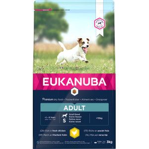 Eukanuba Adult Small Breed kip hondenvoer 3 x 3 kg