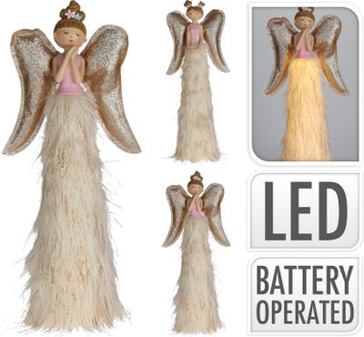Angel With Led Standing 44 cm kerst I Nampook - Nampook