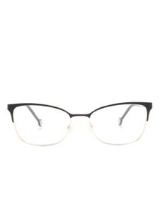 Carolina Herrera lunettes de vue rectangulaire à logo gravé - Noir