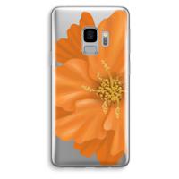 Orange Ellila flower: Samsung Galaxy S9 Transparant Hoesje