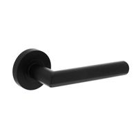 Intersteel Deurklink Bastian op rozet ø52x8mm zwart
