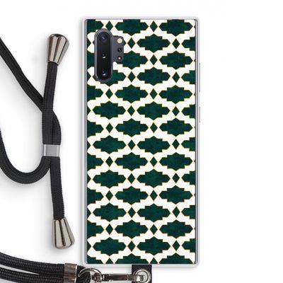 Moroccan tiles: Samsung Galaxy Note 10 Plus Transparant Hoesje met koord