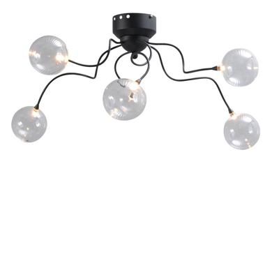 Masterlight PlafondlampGio 5-lichts zwart - 5915-05-176-DW