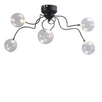 Masterlight PlafondlampGio 5-lichts zwart - 5915-05-176-DW