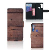 Motorola G8 Power | Book Style Case | Old Wood