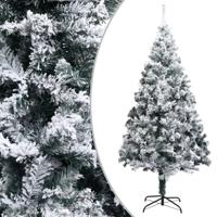 Kunstkerstboom met sneeuw 210 cm groen