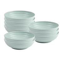 Plasticforte Soepkommen - 8x - D19 x H5.5 cm - groen - kunststof - onbreekbaar - servies