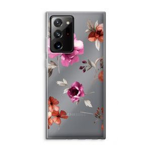 Geschilderde bloemen: Samsung Galaxy Note 20 Ultra / Note 20 Ultra 5G Transparant Hoesje