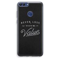 Never lose your value: Huawei P Smart (2018) Transparant Hoesje