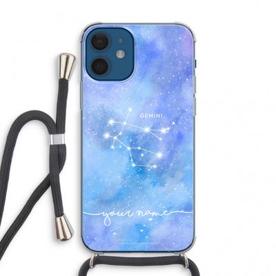 Sterrenbeeld - Licht: iPhone 12 mini Transparant Hoesje met koord