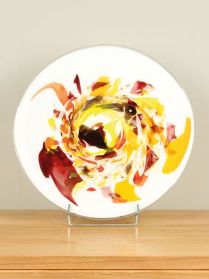 Glazen schaal Savannah, Ø 40 cm