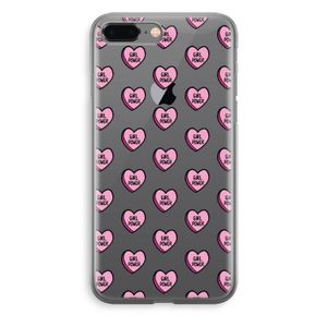 GIRL POWER: iPhone 8 Plus Transparant Hoesje