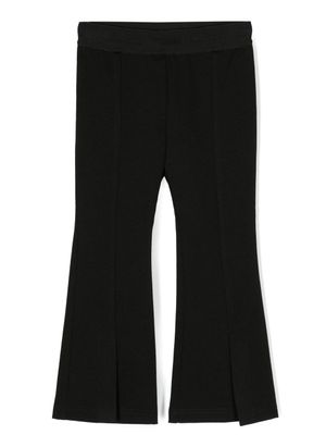 MSGM Kids pantalon ample à taille élastiquée - Noir