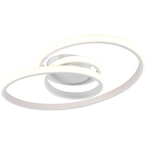 LED Plafondlamp - Plafondverlichting - Trion Sonso - 18.5W - Natuurlijk Wit 4000K - Dimbaar - Rond - Mat Wit - Aluminium