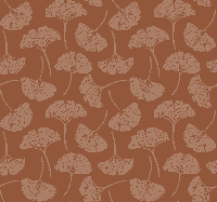 Ginkgobladeren terracotta behang