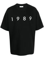 1989 STUDIO t-shirt en coton à logo imprimé - Noir - thumbnail