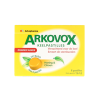 Arkovox Honing citroen keelpastilles 8 Pastilles
