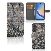 Samsung Galaxy A24 4G | Telefoonhoesje | Met pasjeshouder | Krokodillenprint