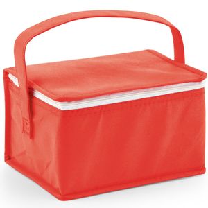 Kleine koeltas voor lunch rood 20 x 14 x 13 cm 3.5 liter   -