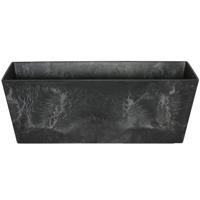 Ter Steege Plantenbak - gerecycled kunststof - zwart - 55 x 17 cm - Binnen en buiten gebruik