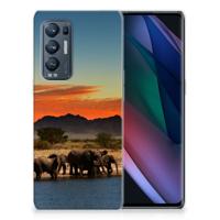 OPPO Find X3 Neo | TPU Hoesje | Olifanten