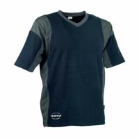 Heren-T-Shirt met Korte Mouwen Cofra Java Donkerblauw Maat XL