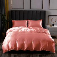 Glanzend Satijnen Dekbedovertrek Beauty Silk Oude Roze-Lits-jumeaux (240 x 200/220 cm)