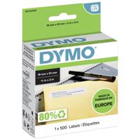 DYMO S0722550 Rol met etiketten 19 x 51 mm Papier Wit 500 stuk(s) Weer verwijderbaar Universele etiketten