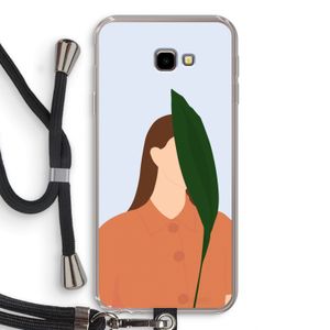Leaf: Samsung Galaxy J4 Plus Transparant Hoesje met koord